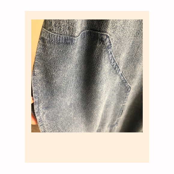 Stretchy Denim Jumpsuit w/Pockets - Picture 6 of 6